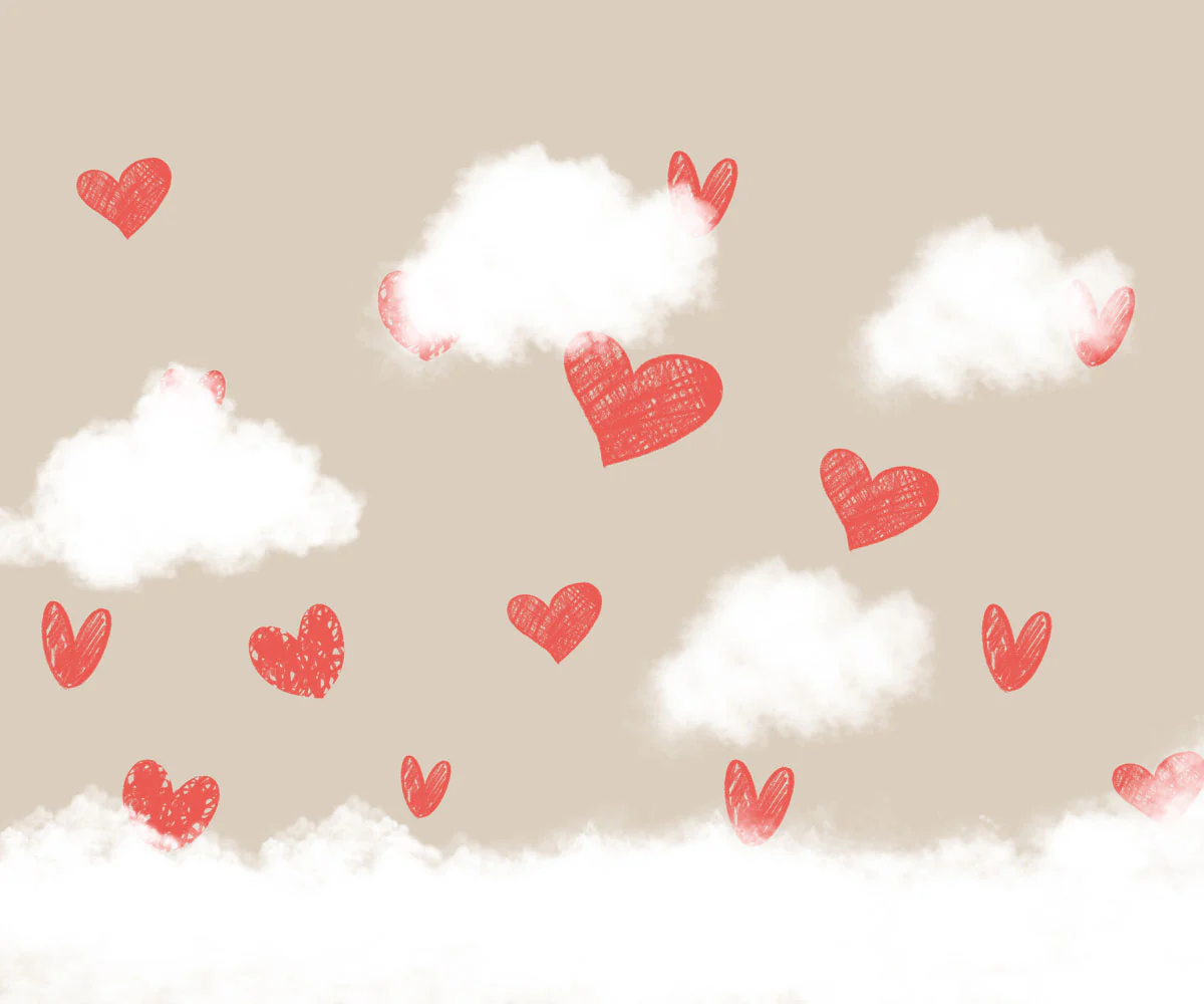 Kate Valentine's Day Red Hearts Backdrop Designed By Jerry_Sina - Image 3