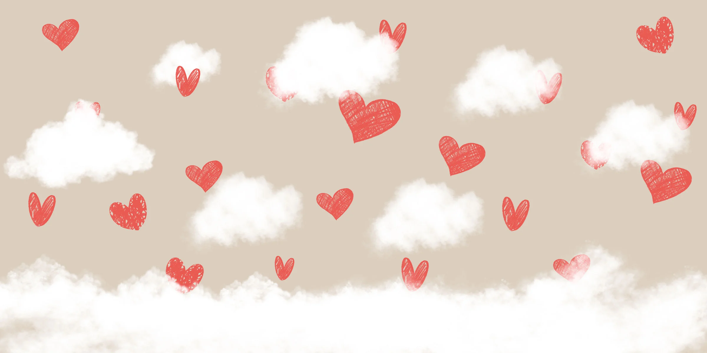 Kate Valentine's Day Red Hearts Backdrop Designed By Jerry_Sina - Image 4