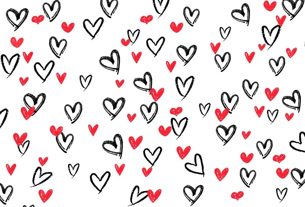 Kate Valentine's Day Red Hearts Backdrop for Photography - Image 2