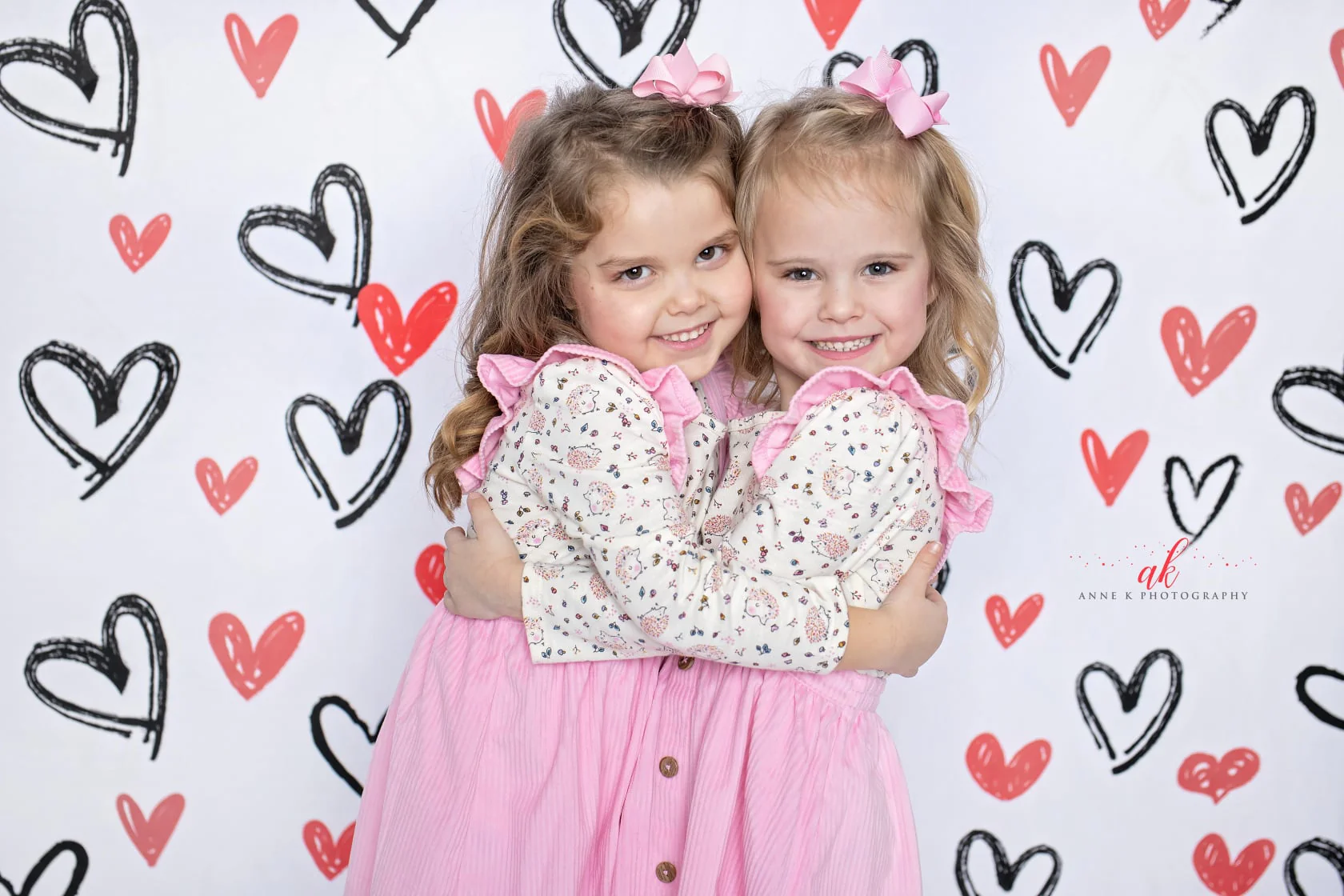 Kate Valentine's Day Red Hearts Backdrop for Photography - Image 7