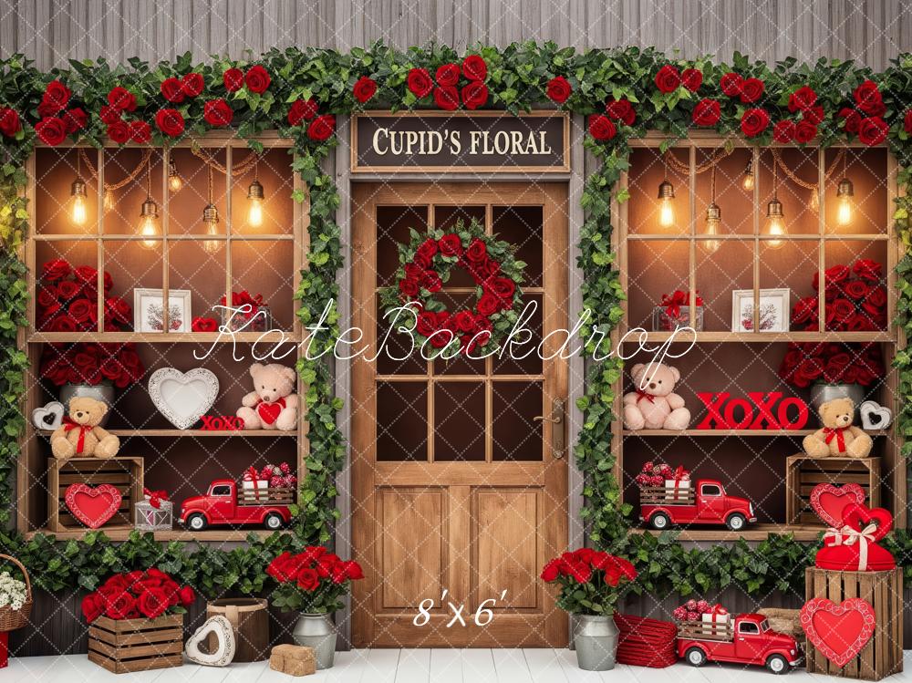 Kate Valentine's Day Red Roses Teddy Bears Backdrop Designed by Patty Robert - Image 3