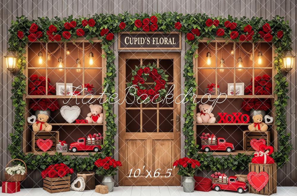 Kate Valentine's Day Red Roses Teddy Bears Backdrop Designed by Patty Robert - Image 4