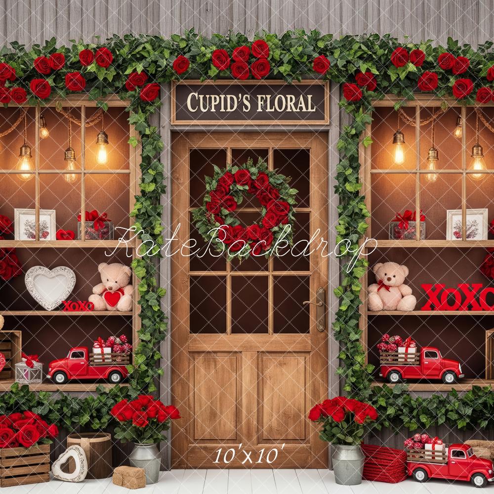 Kate Valentine's Day Red Roses Teddy Bears Backdrop Designed by Patty Robert - Image 7