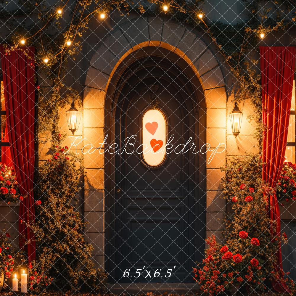 Kate Valentine's Day Romantic Doorway Floral Backdrop Designed by Emetselch - Image 2