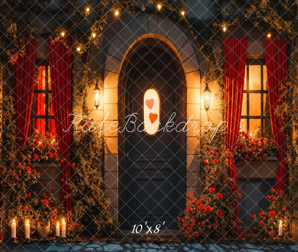 Kate Valentine's Day Romantic Doorway Floral Backdrop Designed by Emetselch - Image 6