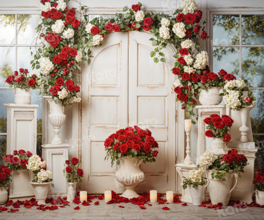 Kate Valentine's Day Rose Candle Door Backdrop Designed by Emetselch - Image 4
