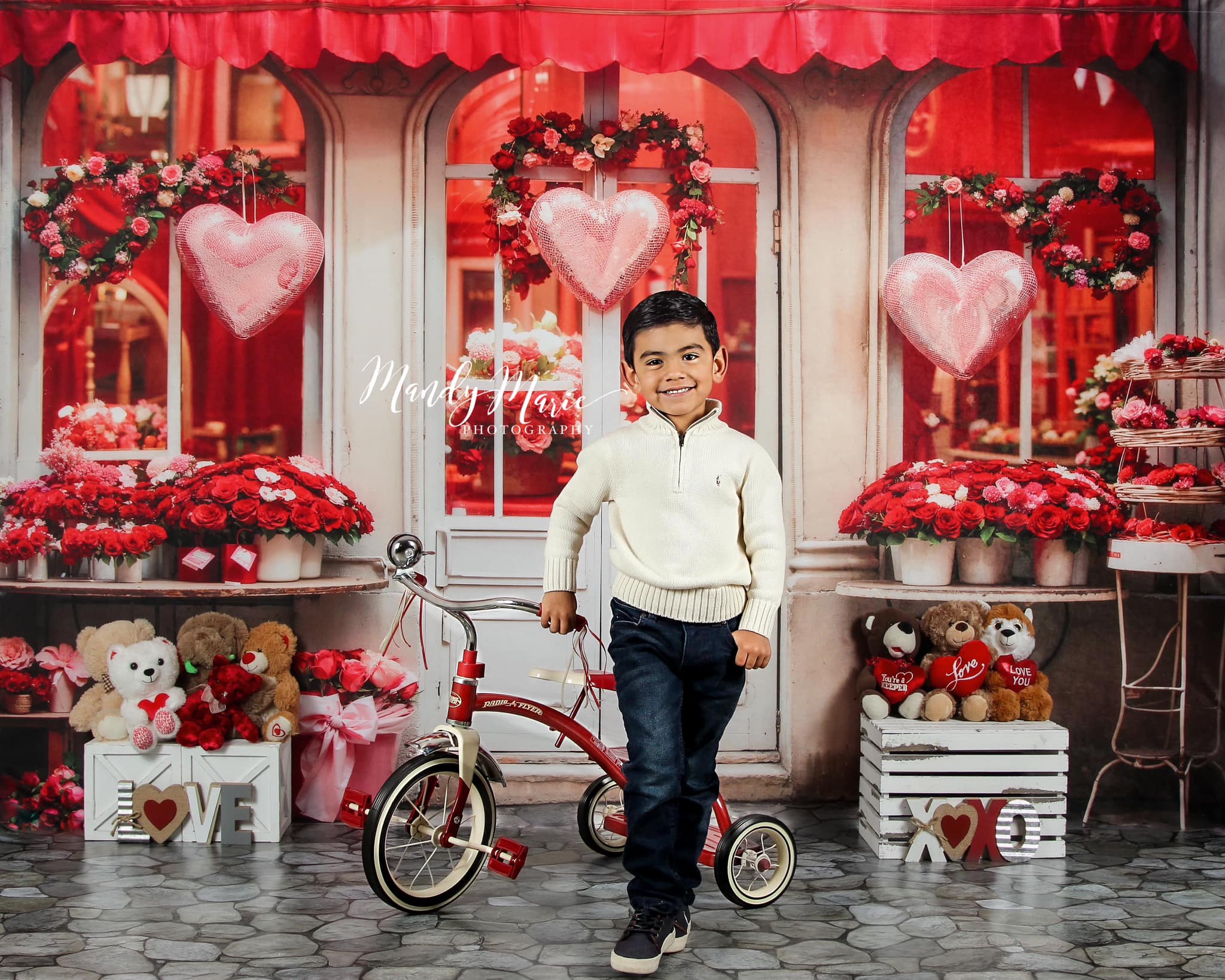 Kate Valentine's Day Rose Flower Shop Backdrop Designed by Chain Photography - Image 4