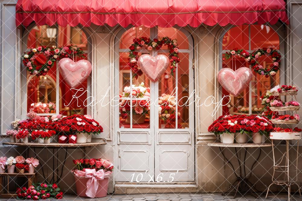 Kate Valentine's Day Rose Flower Shop Backdrop Designed by Chain Photography - Image 7
