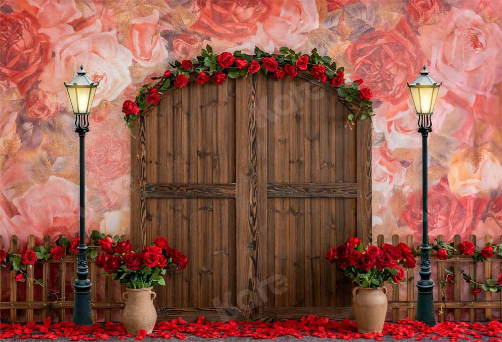 Kate Valentine's Day Rose Garden Backdrop Designed by Emetselch - Image 2