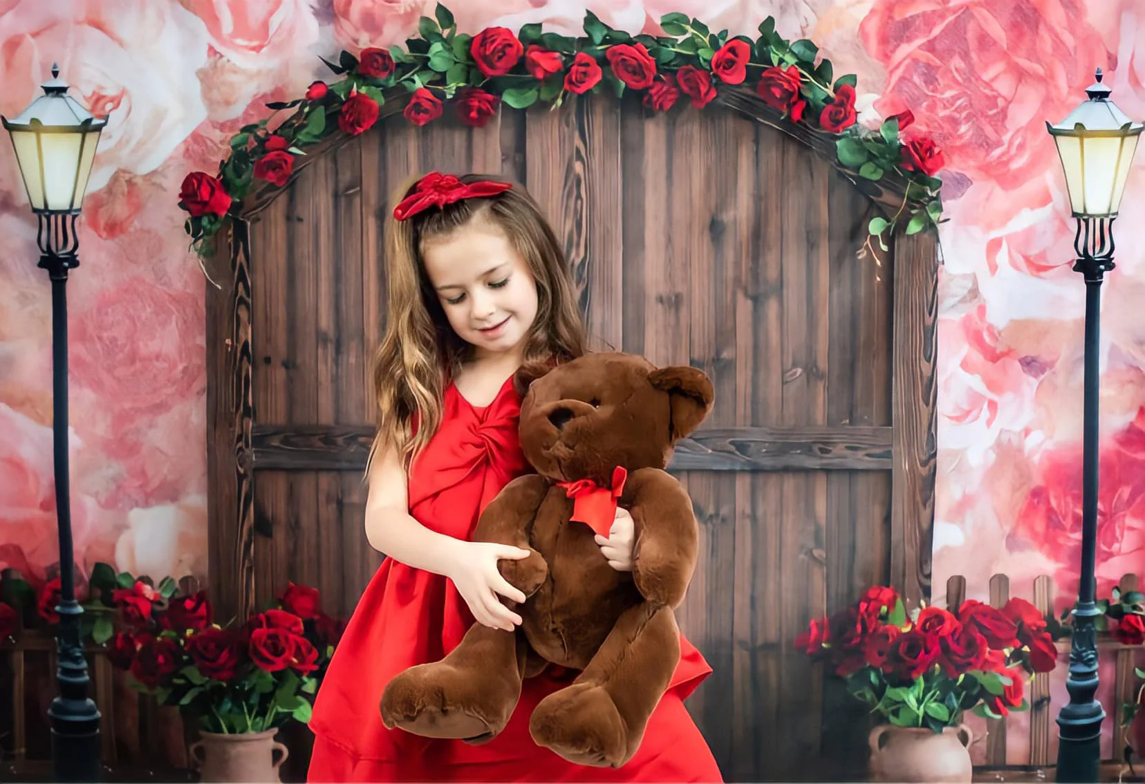 Kate Valentine's Day Rose Garden Backdrop Designed by Emetselch - Image 4