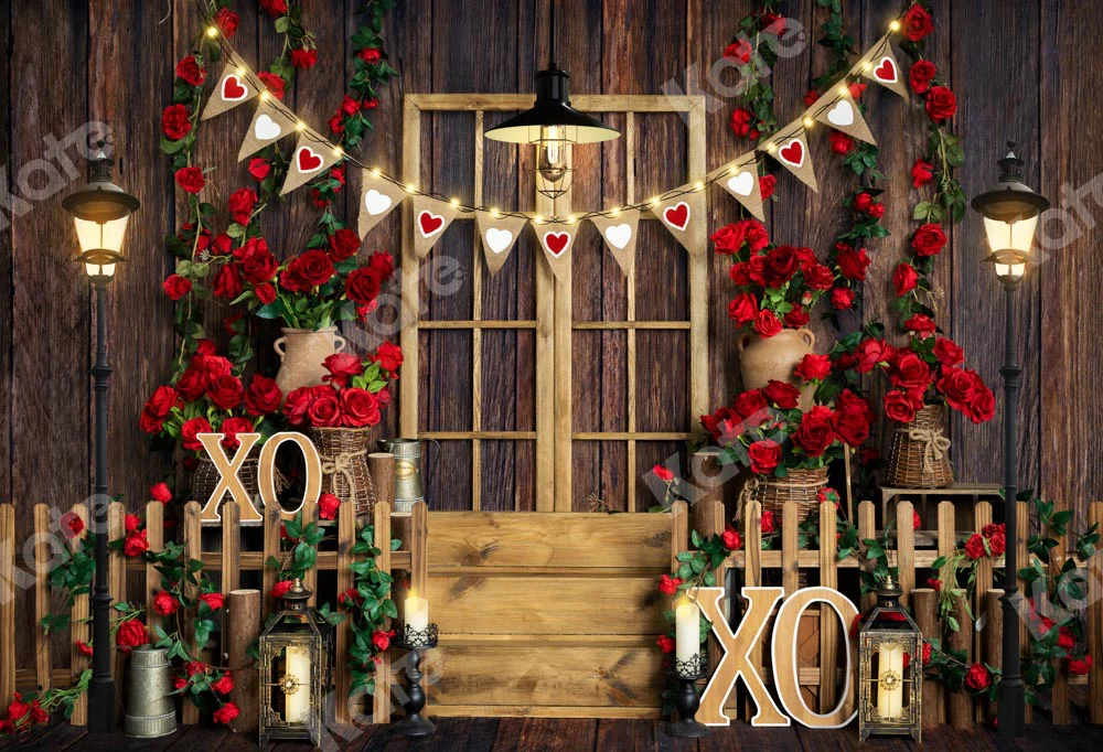 Kate Valentine's day Rose Manor Wood Backdrop Designed by Emetselch - Image 2