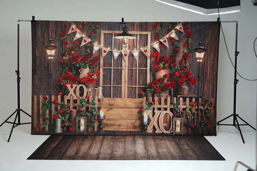 Kate Valentine's day Rose Manor Wood Backdrop Designed by Emetselch - Image 5