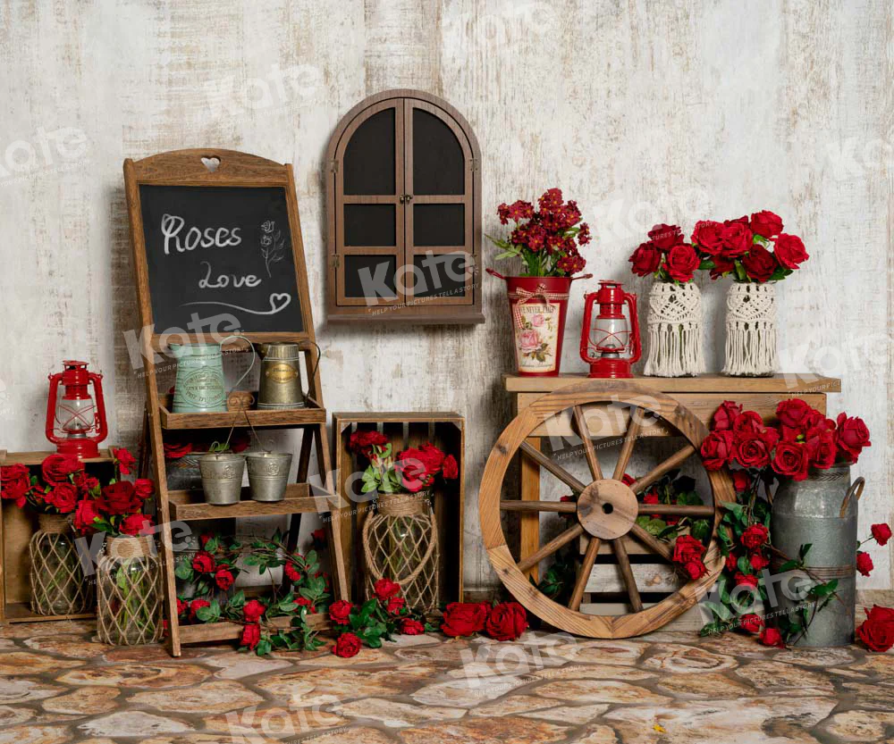 Kate Valentine's Day Rose Store Backdrop Designed by Emetselch - Image 3