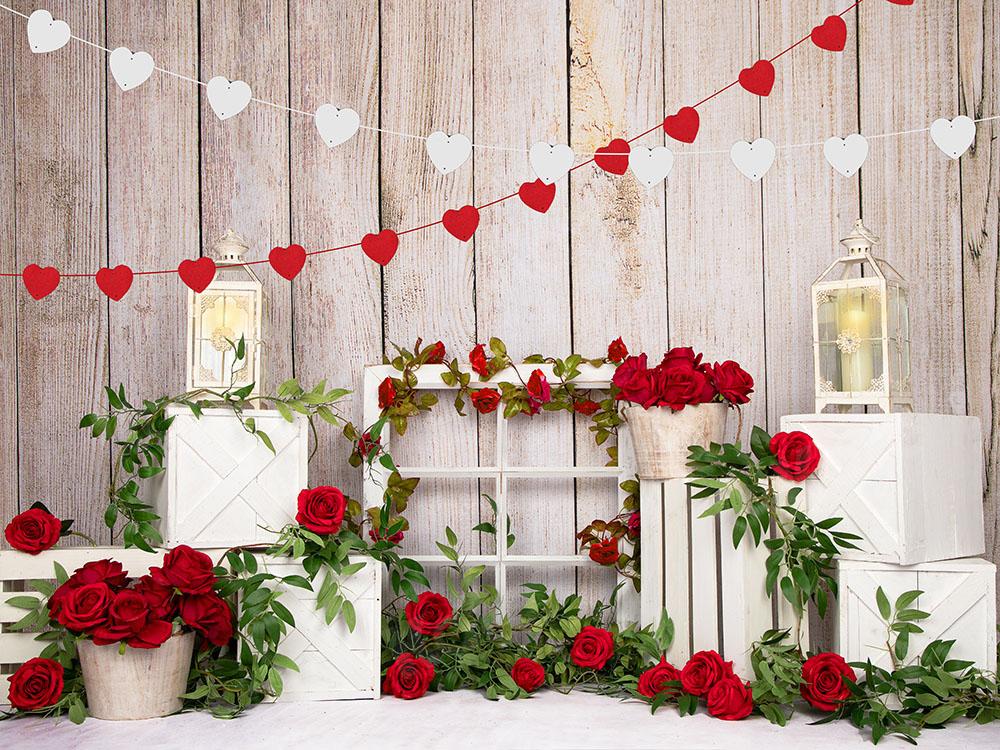 Kate Valentine's Day Roses Backdrop Designed by Emetselch - Image 2