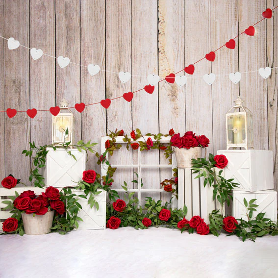 Kate Valentine's Day Roses Backdrop Designed by Emetselch - Image 3