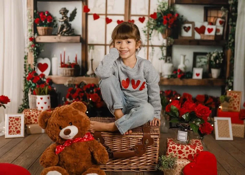 Kate Valentine's Day Roses Shelves Backdrop Designed by Emetselch - Image 6