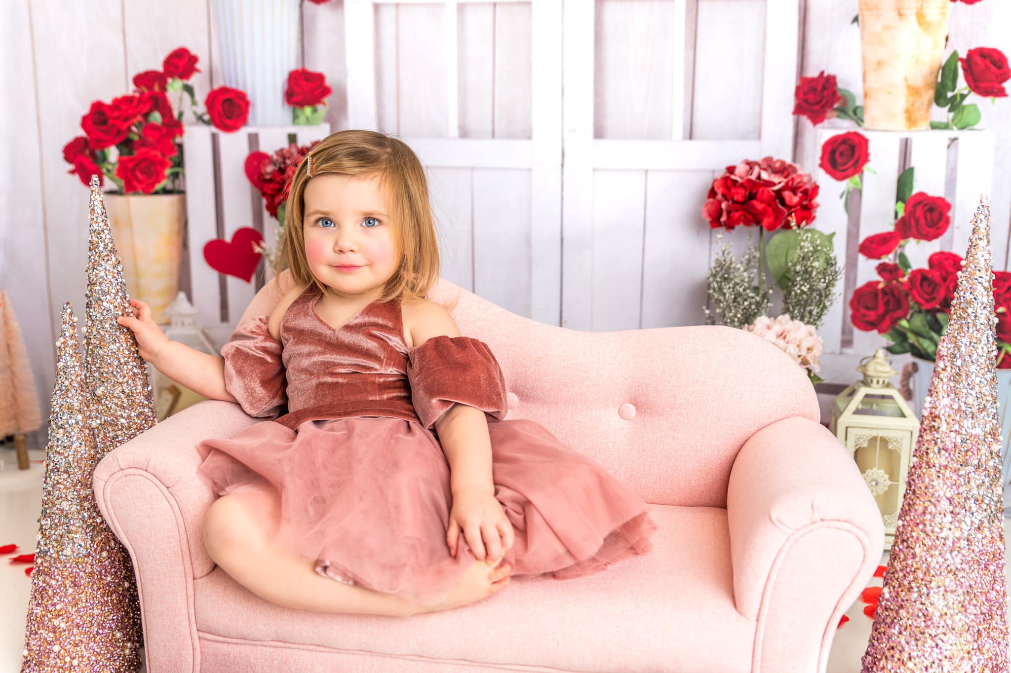 Kate Valentine's Day Roses White Wooden Backdrop Designed by Emetselch - Image 6