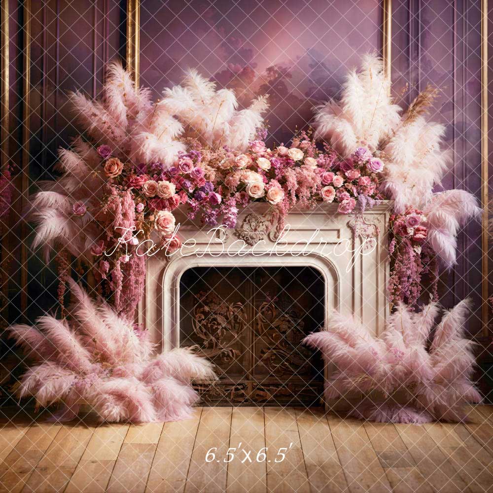 Kate Valentine's Day Spring Flowers Reed Backdrop Designed by Emetselch - Image 2