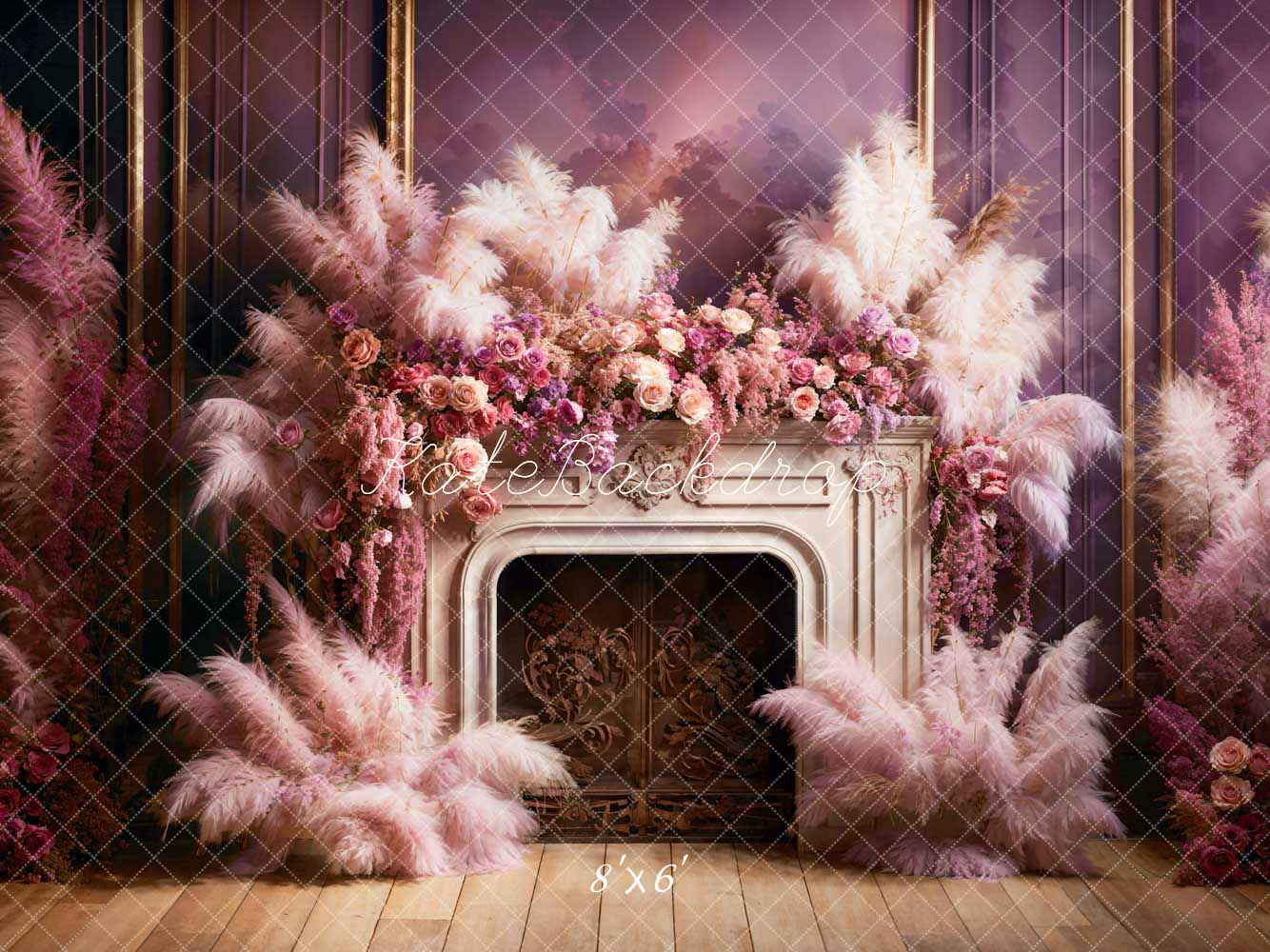 Kate Valentine's Day Spring Flowers Reed Backdrop Designed by Emetselch - Image 3