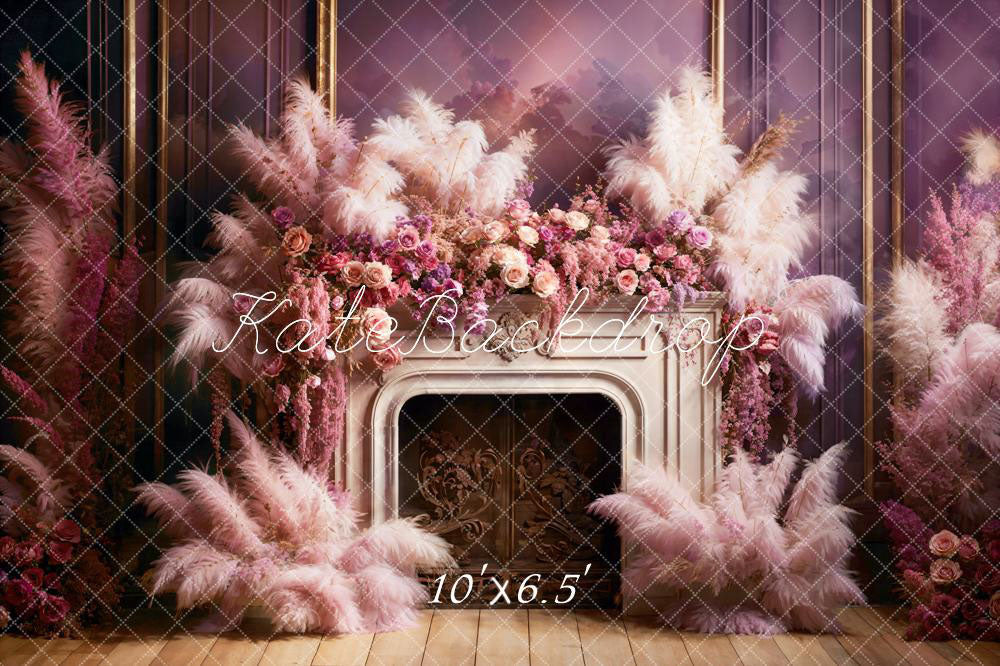Kate Valentine's Day Spring Flowers Reed Backdrop Designed by Emetselch - Image 4