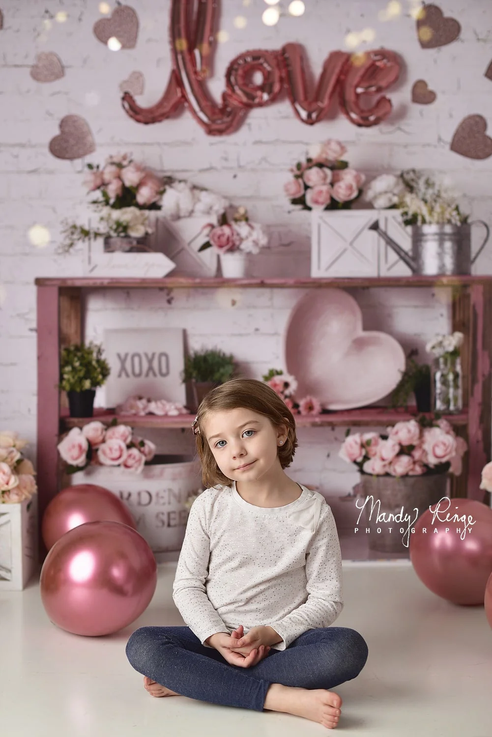 Kate Valentine's Day/Spring Rose Backdrop Designed by Mandy Ringe Photography - Image 3