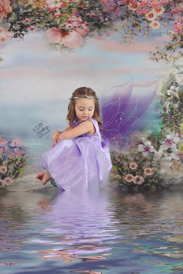 Kate Valentine's Day Vintage Flowers Bokeh Smog Backdrop Designed by JFCC - Image 10