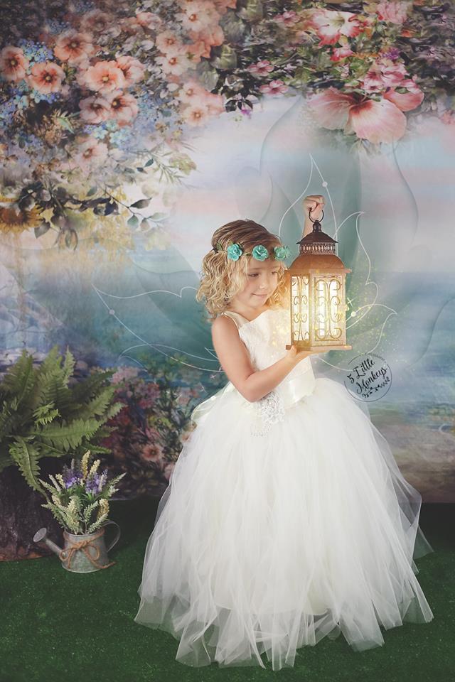 Kate Valentine's Day Vintage Flowers Bokeh Smog Backdrop Designed by JFCC - Image 11