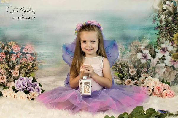 Kate Valentine's Day Vintage Flowers Bokeh Smog Backdrop Designed by JFCC - Image 16