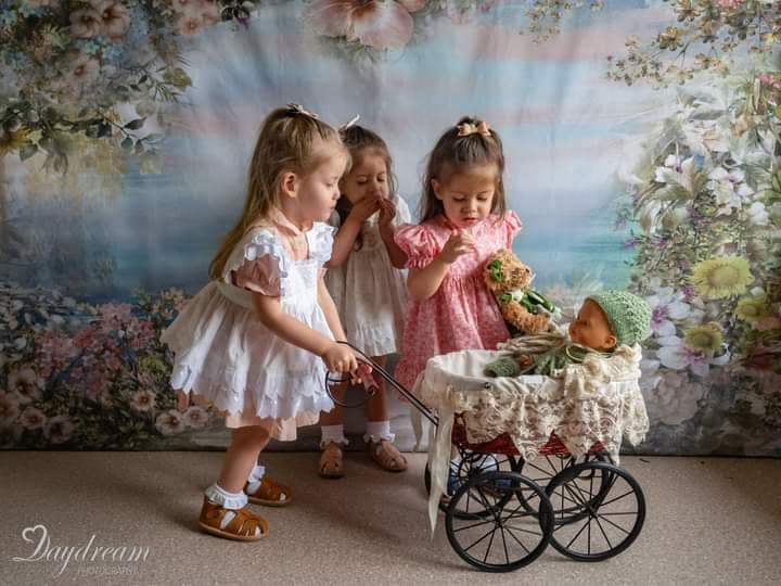 Kate Valentine's Day Vintage Flowers Bokeh Smog Backdrop Designed by JFCC - Image 17