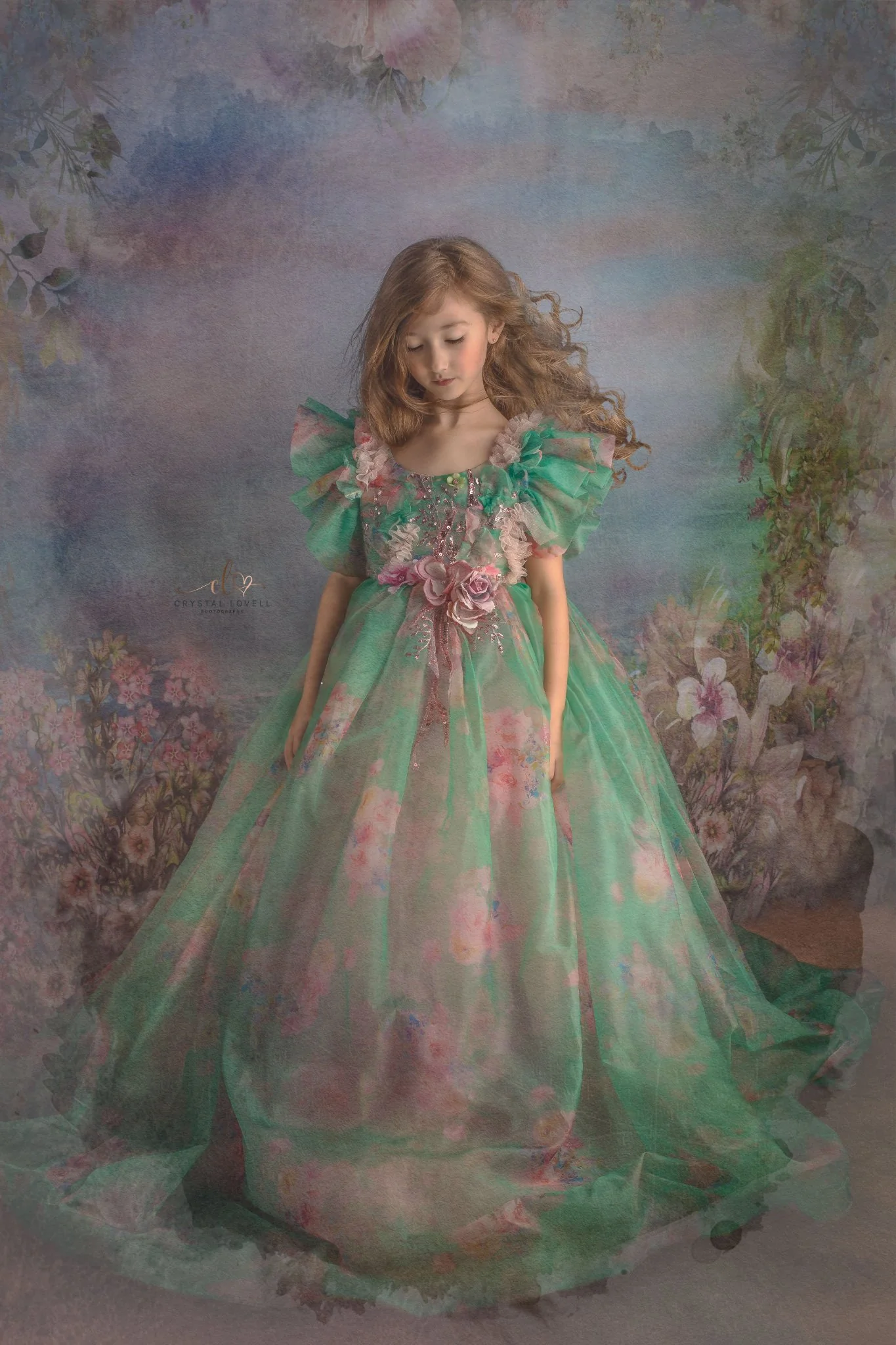 Kate Valentine's Day Vintage Flowers Bokeh Smog Backdrop Designed by JFCC - Image 19