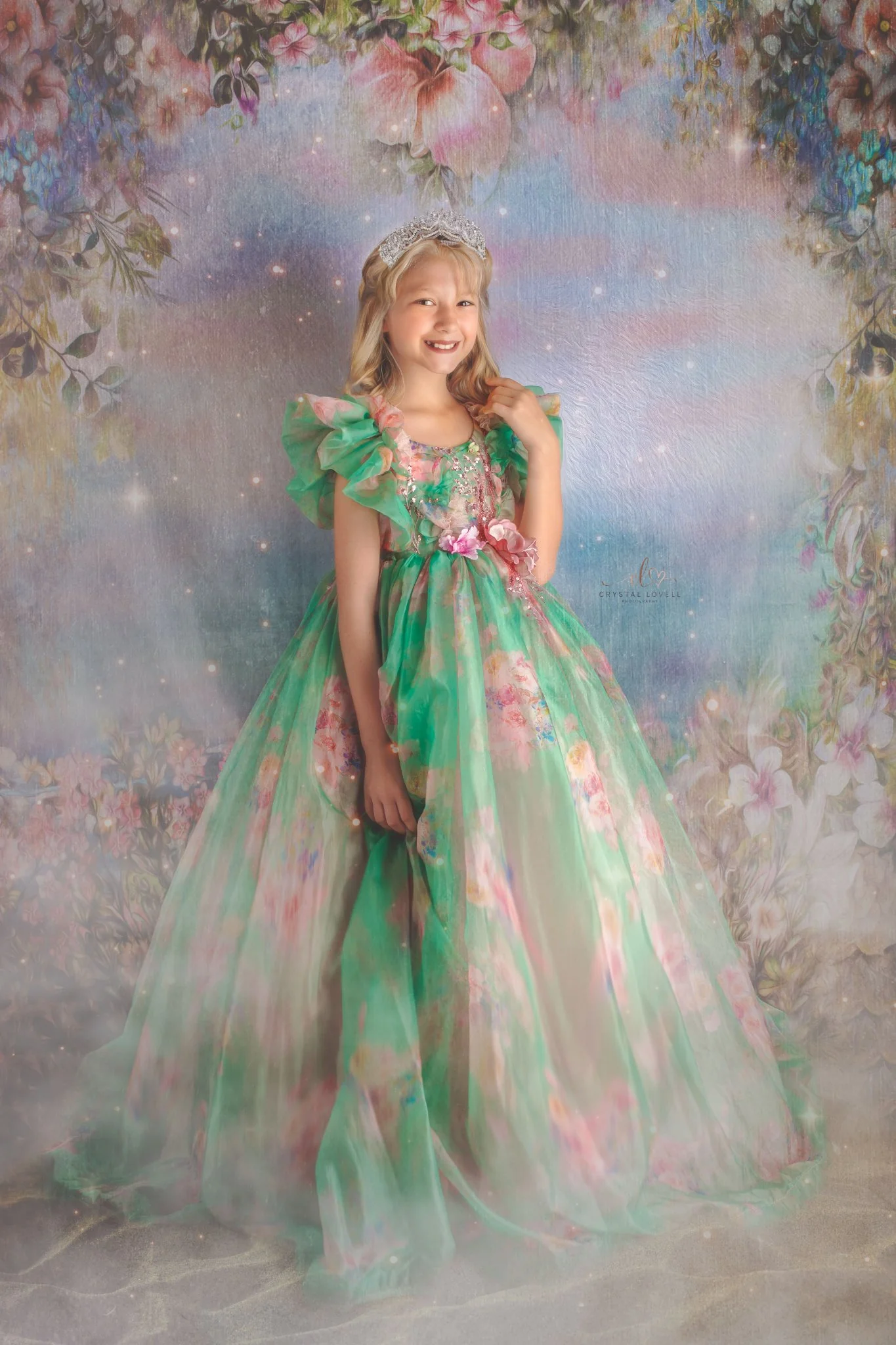 Kate Valentine's Day Vintage Flowers Bokeh Smog Backdrop Designed by JFCC - Image 3