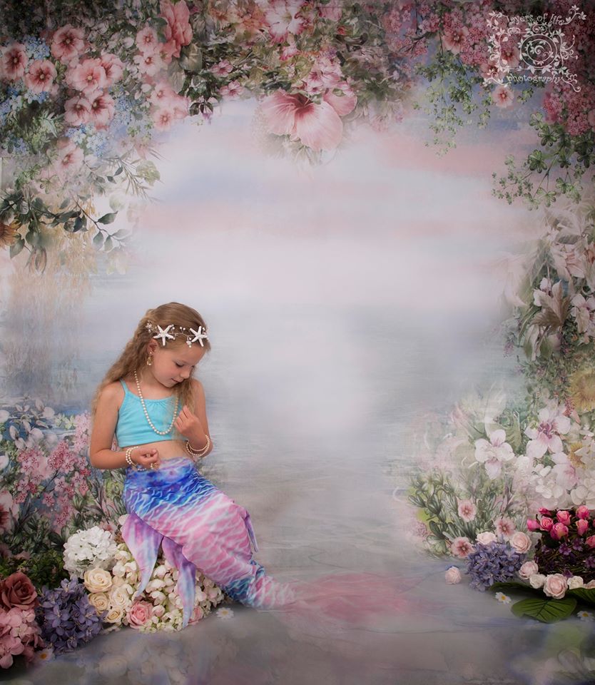 Kate Valentine's Day Vintage Flowers Bokeh Smog Backdrop Designed by JFCC - Image 4