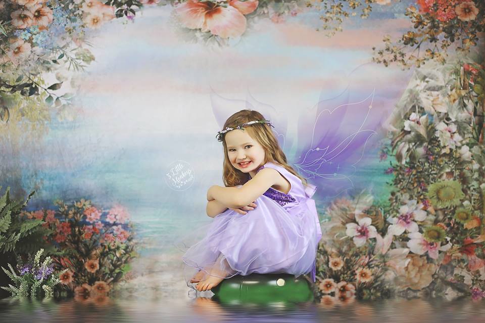 Kate Valentine's Day Vintage Flowers Bokeh Smog Backdrop Designed by JFCC - Image 5
