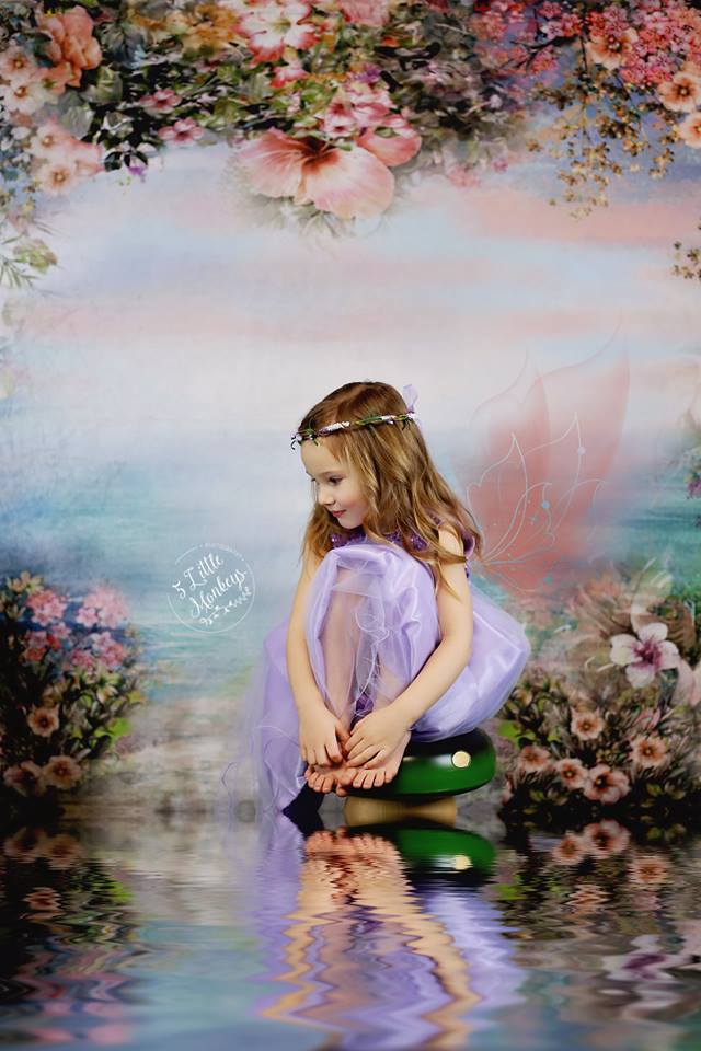 Kate Valentine's Day Vintage Flowers Bokeh Smog Backdrop Designed by JFCC - Image 7