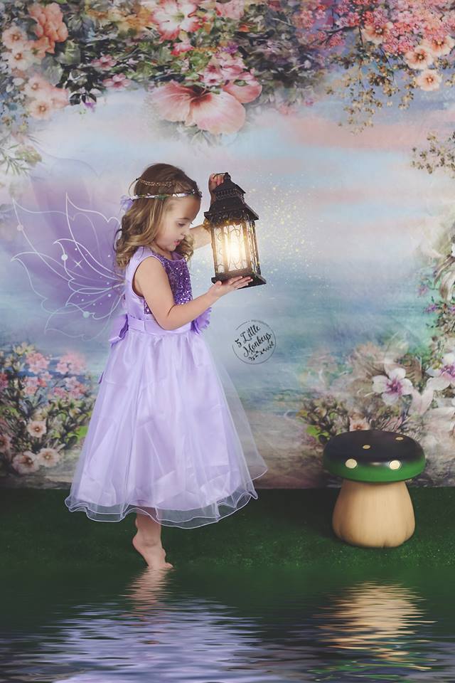 Kate Valentine's Day Vintage Flowers Bokeh Smog Backdrop Designed by JFCC - Image 8