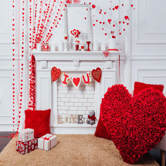 Kate Valentine's Day White House Backdrop for Photography - Image 10
