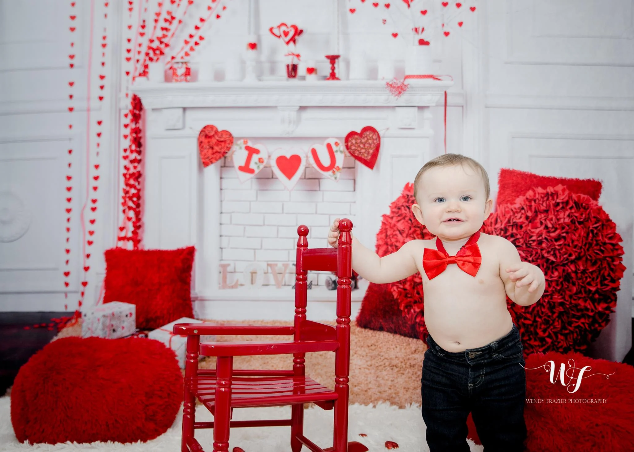 Kate Valentine's Day White House Backdrop for Photography - Image 5
