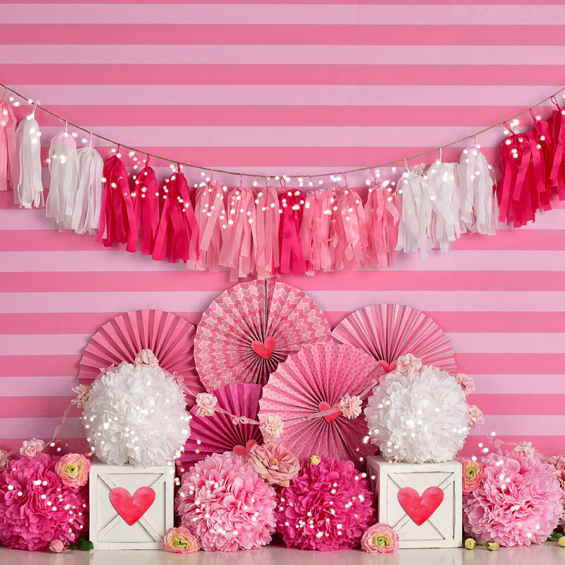 Kate Valentine's Day with Hearts and Stripes Backdrop Designed By Mandy Ringe Photography - Image 7