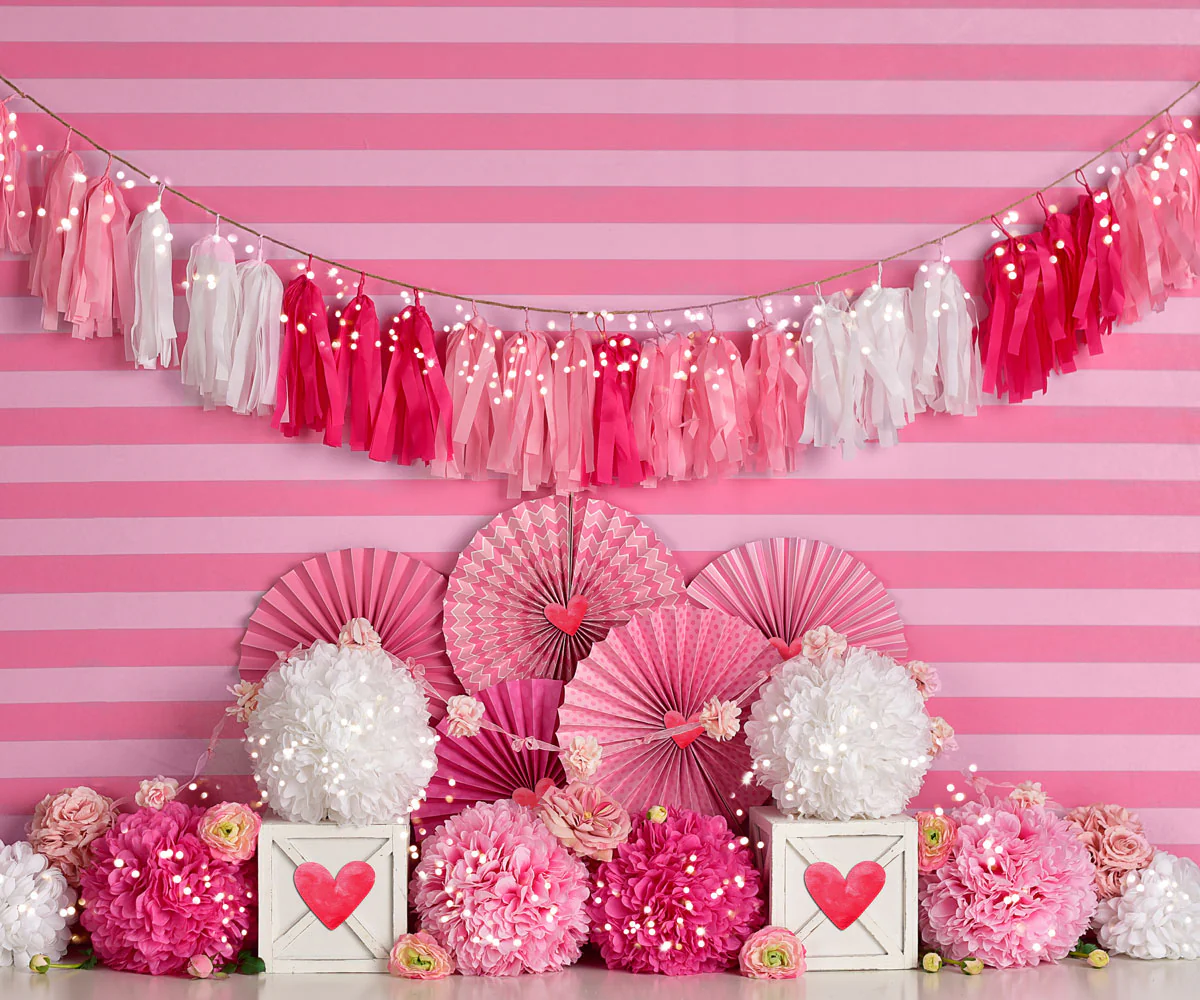 Kate Valentine's Day with Hearts and Stripes Backdrop Designed By Mandy Ringe Photography - Image 8