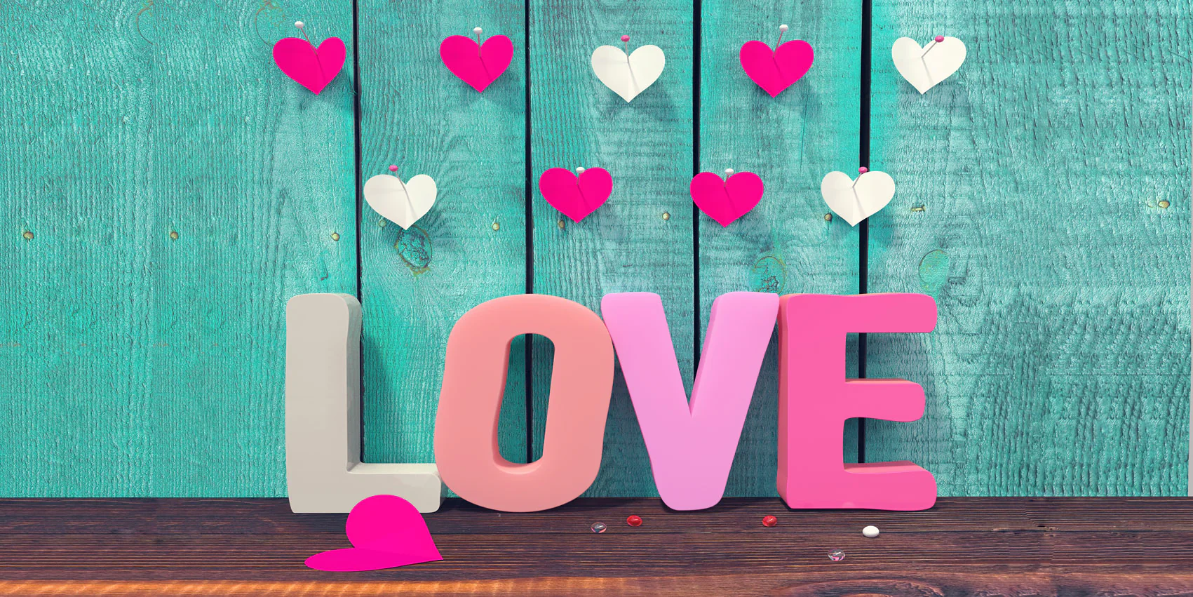 Kate Valentine'S Day  Wooden Wall Love Photography Backdrop - Image 5