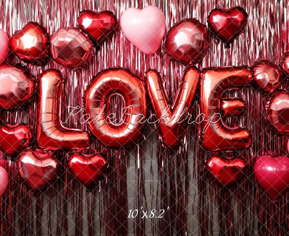 Kate Valentine's Love Balloon Red Backdrop Designed by Patty Robert - Image 5