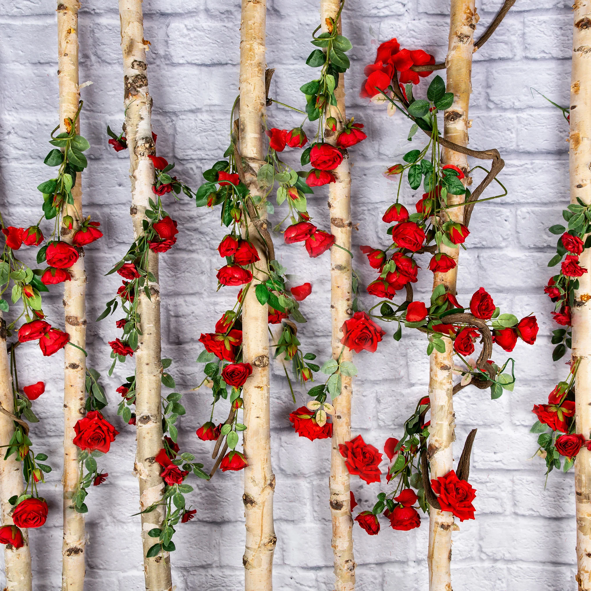 Kate Valentines Wooden Stick with Roses Backdrop Designed by Jia Chan Photography - Image 4