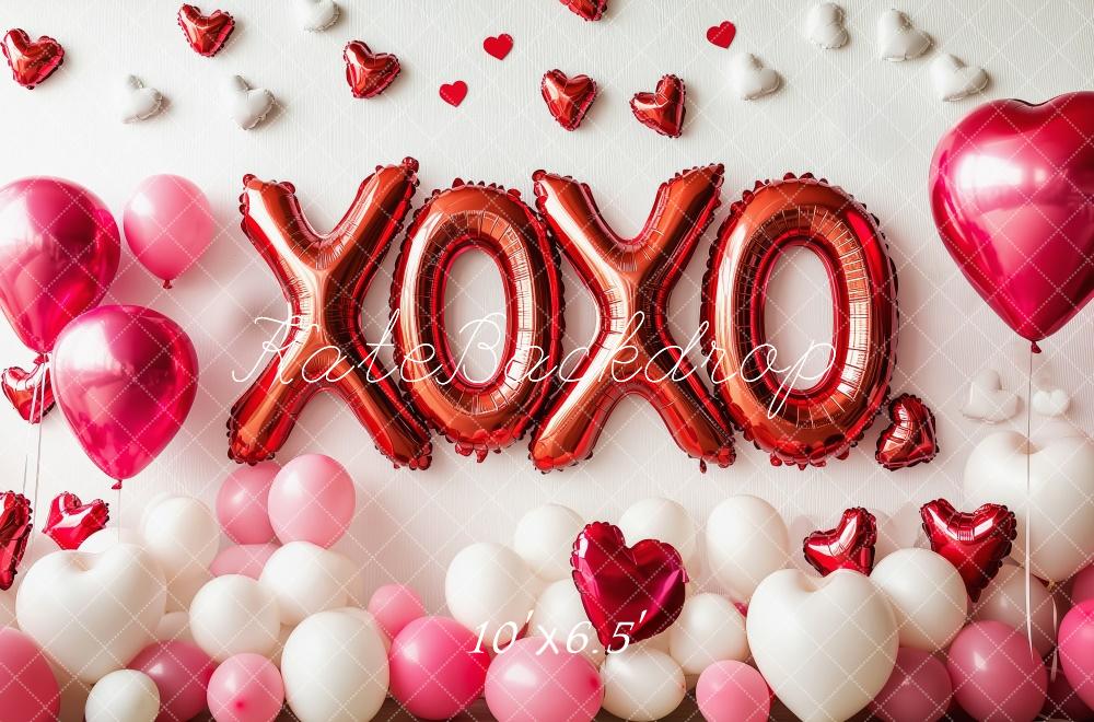 Kate Valentine's XOXO Balloons Backdrop Designed by Patty Robert - Image 5