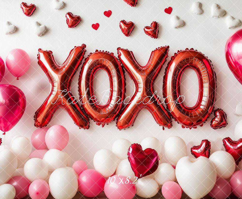 Kate Valentine's XOXO Balloons Backdrop Designed by Patty Robert - Image 6