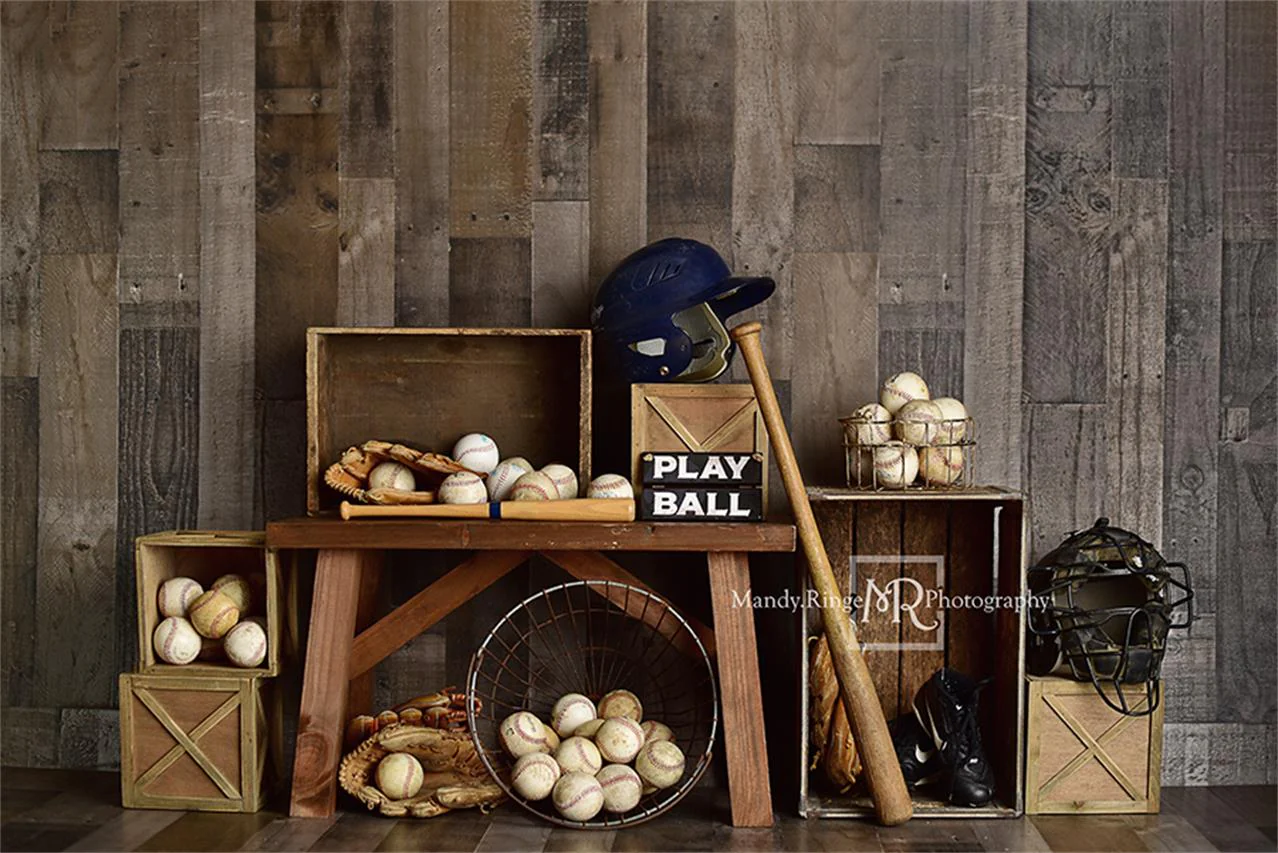 Kate Vintage Baseball Sports Backdrop Designed By Mandy Ringe Photography - Image 2