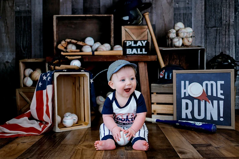 Kate Vintage Baseball Sports Backdrop Designed By Mandy Ringe Photography - Image 6