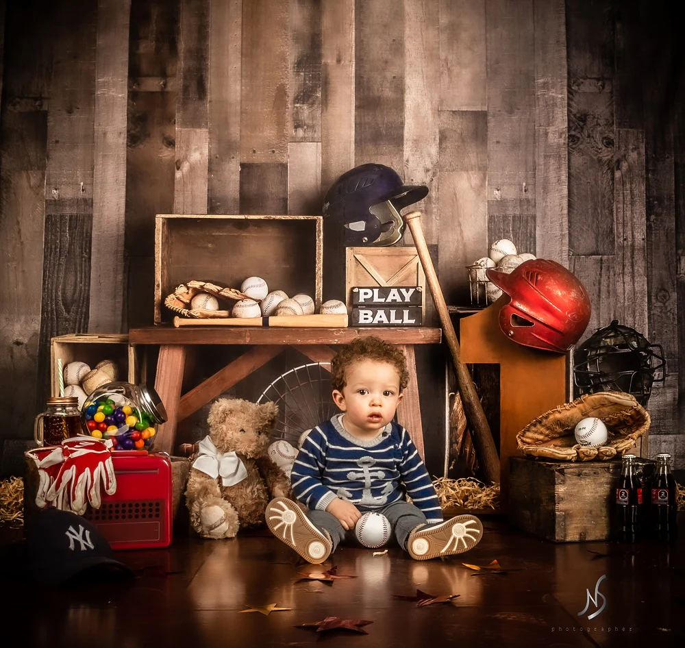 Kate Vintage Baseball Sports Backdrop Designed By Mandy Ringe Photography - Image 7