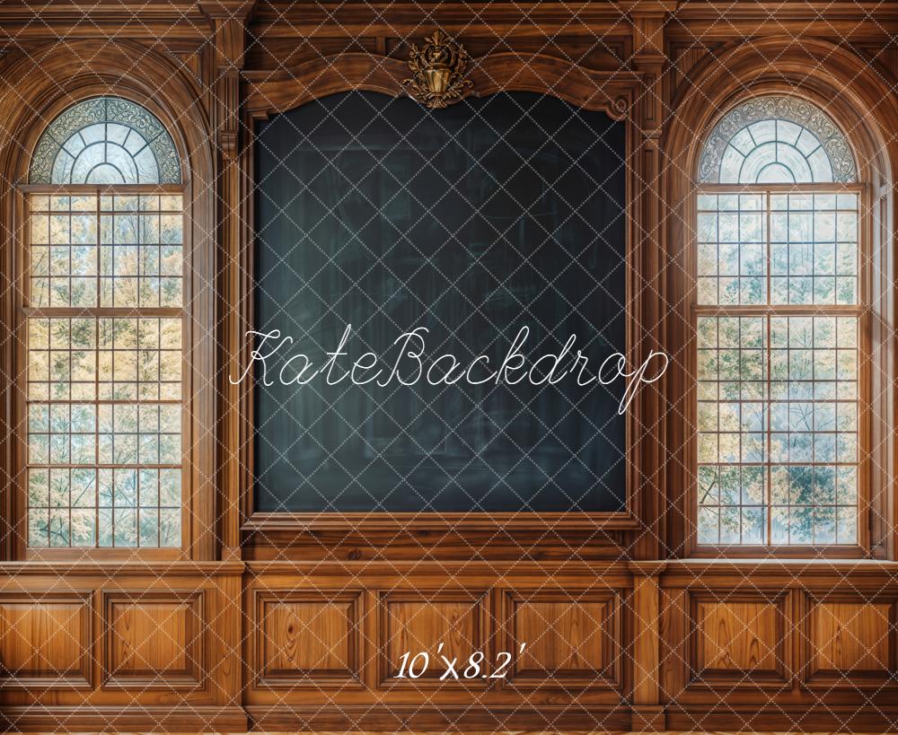 Kate Vintage Blackboard Windows Backdrop Designed by Emetselch - Image 6