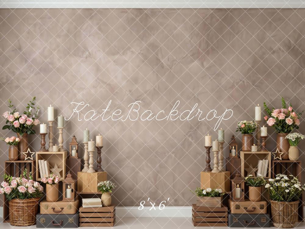 Kate Vintage Books Candles Brown Backdrop Designed by Mini MakeBelieve - Image 3