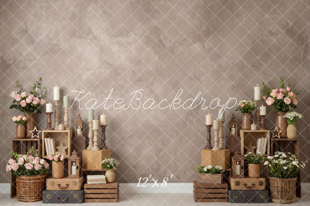 Kate Vintage Books Candles Brown Backdrop Designed by Mini MakeBelieve - Image 8